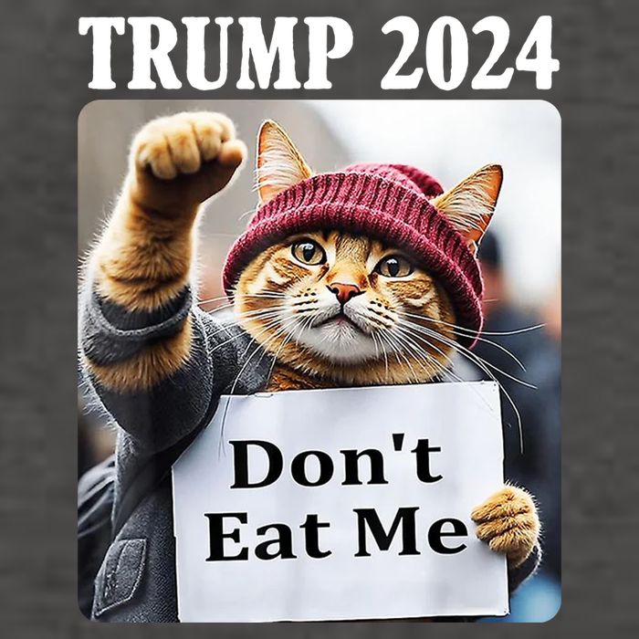 Trump 2024 Dont Eat Me Funny Cat Election Vector Backpack