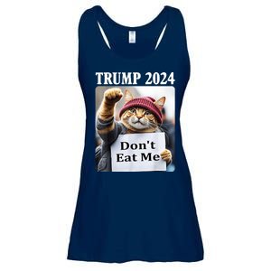 Trump 2024 Dont Eat Me Funny Cat Election Ladies Essential Flowy Tank