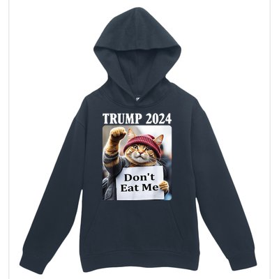 Trump 2024 Dont Eat Me Funny Cat Election Urban Pullover Hoodie