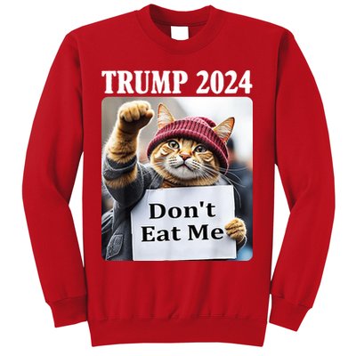 Trump 2024 Dont Eat Me Funny Cat Election Sweatshirt