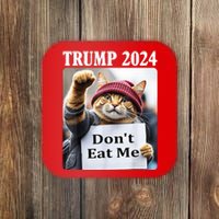 Trump 2024 Dont Eat Me Funny Cat Election Coaster