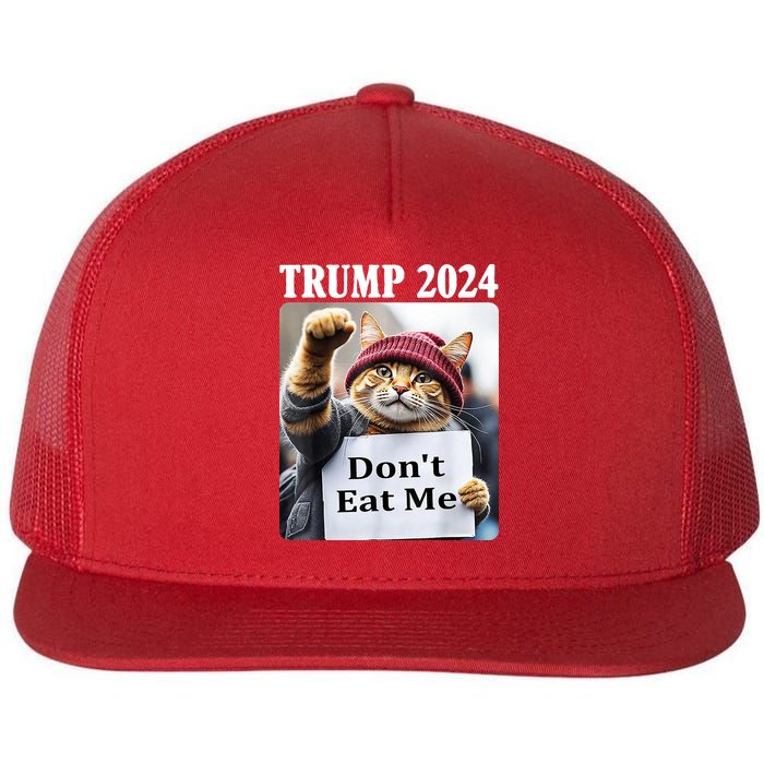 Trump 2024 Dont Eat Me Funny Cat Election Flatbill Hat