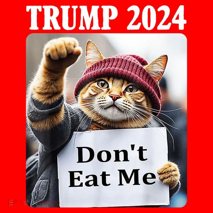 Trump 2024 Dont Eat Me Funny Cat Election Flatbill Hat