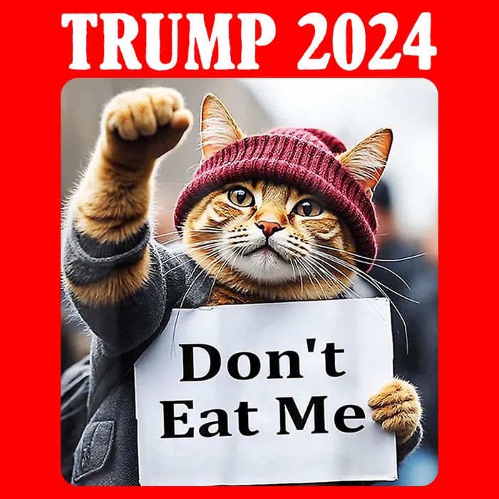 Trump 2024 Dont Eat Me Funny Cat Election 16 in Basic Backpack
