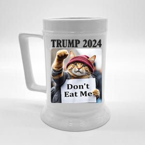 Trump 2024 Dont Eat Me Funny Cat Election Beer Stein