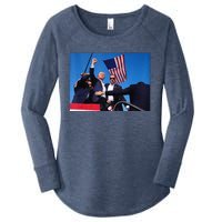 Trump 2024 Donald Trump Fist Pump Women's Perfect Tri Tunic Long Sleeve Shirt