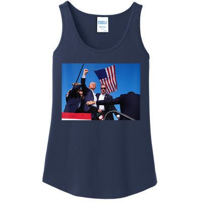 Trump 2024 Donald Trump Fist Pump Ladies Essential Tank