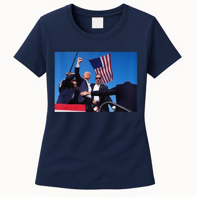 Trump 2024 Donald Trump Fist Pump Women's T-Shirt