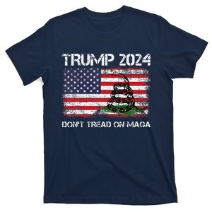 Trump 2024 DonT Tread On Maga American Us Flag Snake T-Shirt