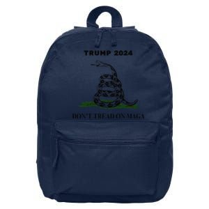 Trump 2024 DonT Tread On Maga Snake Rattlesnake On Grass 16 in Basic Backpack