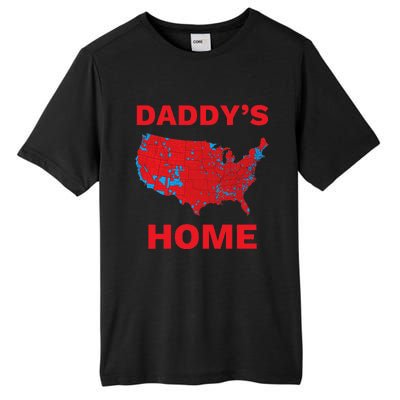 Trump 2024 DaddyS Home Trump Won 2024 Electoral College Map Tall Fusion ChromaSoft Performance T-Shirt