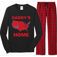 Trump 2024 DaddyS Home Trump Won 2024 Electoral College Map Long Sleeve Pajama Set