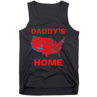 Trump 2024 DaddyS Home Trump Won 2024 Electoral College Map Tank Top