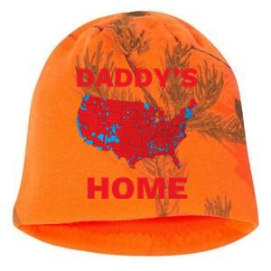 Trump 2024 DaddyS Home Trump Won 2024 Electoral College Map Kati - Camo Knit Beanie