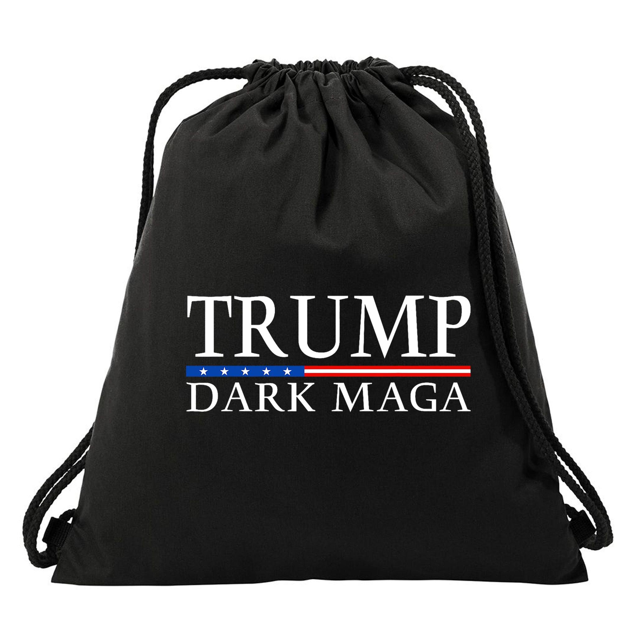 Trump 2024 Dark Maga President Donald Trump Drawstring Bag