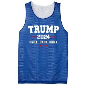 Trump 2024 Drill Baby Drill Funny Pro Trump Mesh Reversible Basketball Jersey Tank