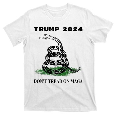 Trump 2024 DonT Tread On Maga Snake Rattlesnake On Grass.Png T-Shirt