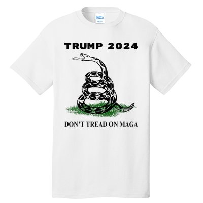 Trump 2024 DonT Tread On Maga Snake Rattlesnake On Grass.Png Tall T-Shirt