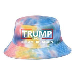 Trump 2024 Dream Big Again Tie Dye Newport Bucket Hat