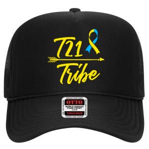 Trisomy 21 Down Syndrome Awareness Gift High Crown Mesh Back Trucker Hat