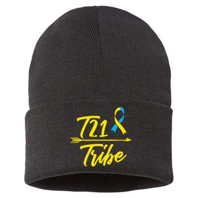 Trisomy 21 Down Syndrome Awareness Gift Sustainable Knit Beanie