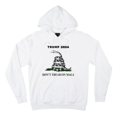 Trump 2024 DonT Tread On Maga Snake Rattlesnake Yellow Flag Hoodie