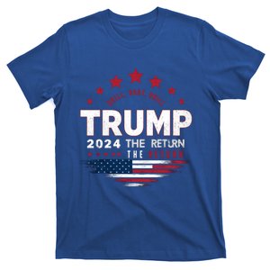 Trump 2024 Drill Drill Us Flag Republican 4th Of July Gift T-Shirt