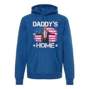 Trump 2024 Daddys Home Funny Trump Gift Premium Hoodie