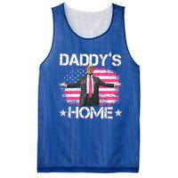 Trump 2024 Daddys Home Funny Trump Gift Mesh Reversible Basketball Jersey Tank