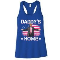 Trump 2024 Daddys Home Funny Trump Gift Women's Racerback Tank