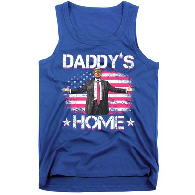 Trump 2024 Daddys Home Funny Trump Gift Tank Top