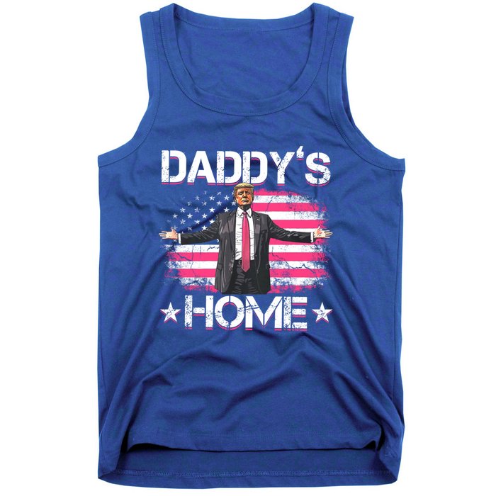 Trump 2024 Daddys Home Funny Trump Gift Tank Top