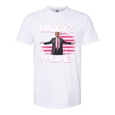 Trump 2024 Daddys Home Funny Trump Gift Softstyle CVC T-Shirt