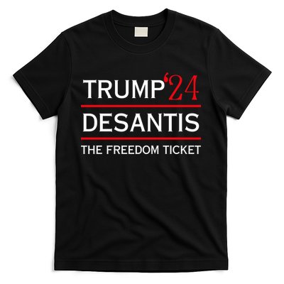 Trump 24 Desantis The Freedom Ticket T-Shirt