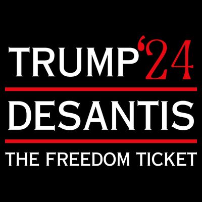Trump 24 Desantis The Freedom Ticket T-Shirt