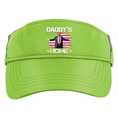 Trump 2024 Daddys Home Funny Trump Pink Adult Drive Performance Visor