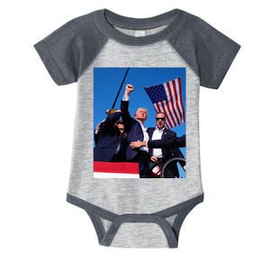 Trump 2024 Donald Trump Fist Pump Tank Top 1 Infant Baby Jersey Bodysuit