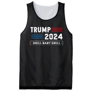 Trump 2024 Drill Baby Drill Mesh Reversible Basketball Jersey Tank