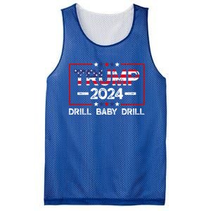 Trump 2024 Drill Baby Drill Mesh Reversible Basketball Jersey Tank