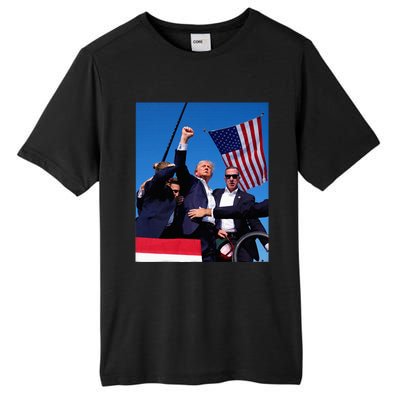 Trump 2024 Donald Trump Fist Pump Tall Fusion ChromaSoft Performance T-Shirt