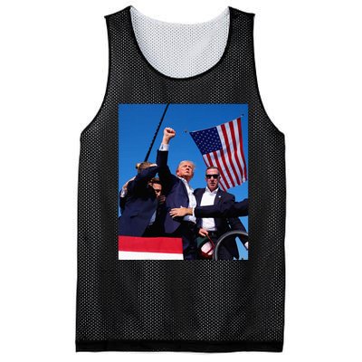 Trump 2024 Donald Trump Fist Pump Mesh Reversible Basketball Jersey Tank