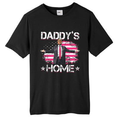 Trump 2024 Daddys Home Funny Trump Tall Fusion ChromaSoft Performance T-Shirt