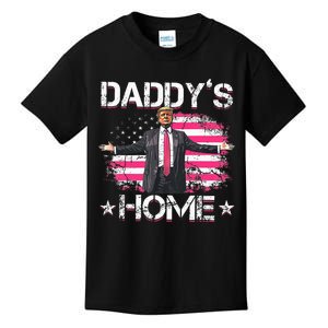 Trump 2024 Daddys Home Funny Trump Kids T-Shirt