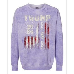 Trump 2024 Drill Baby Drill Colorblast Crewneck Sweatshirt