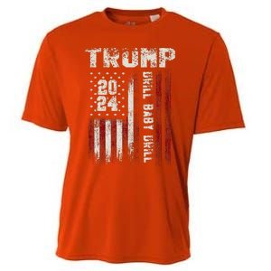 Trump 2024 Drill Baby Drill Cooling Performance Crew T-Shirt