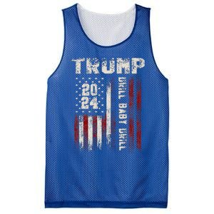 Trump 2024 Drill Baby Drill Mesh Reversible Basketball Jersey Tank