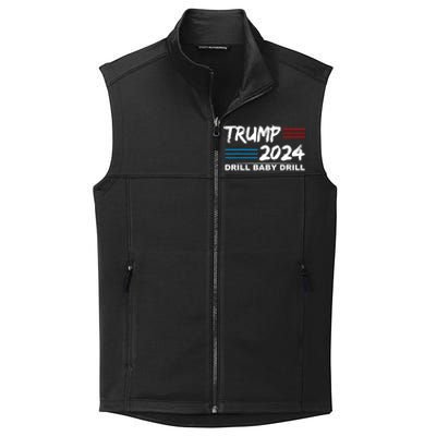 Trump 2024 Drill Baby Drill Collective Smooth Fleece Vest