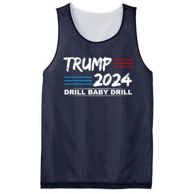 Trump 2024 Drill Baby Drill Mesh Reversible Basketball Jersey Tank