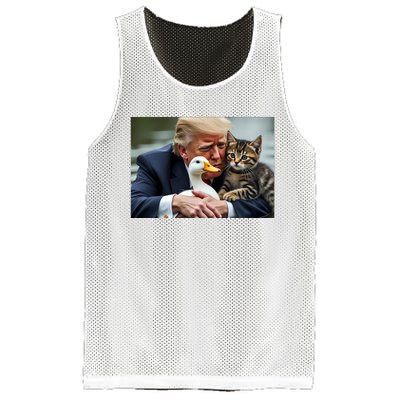 Trump 2024 Duck Kitten Mesh Reversible Basketball Jersey Tank