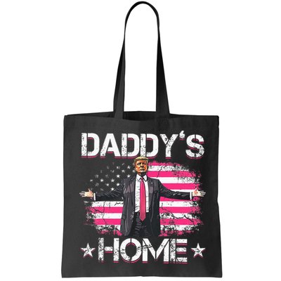 Trump 2024 Daddys Home Funny Trump Pink Bag